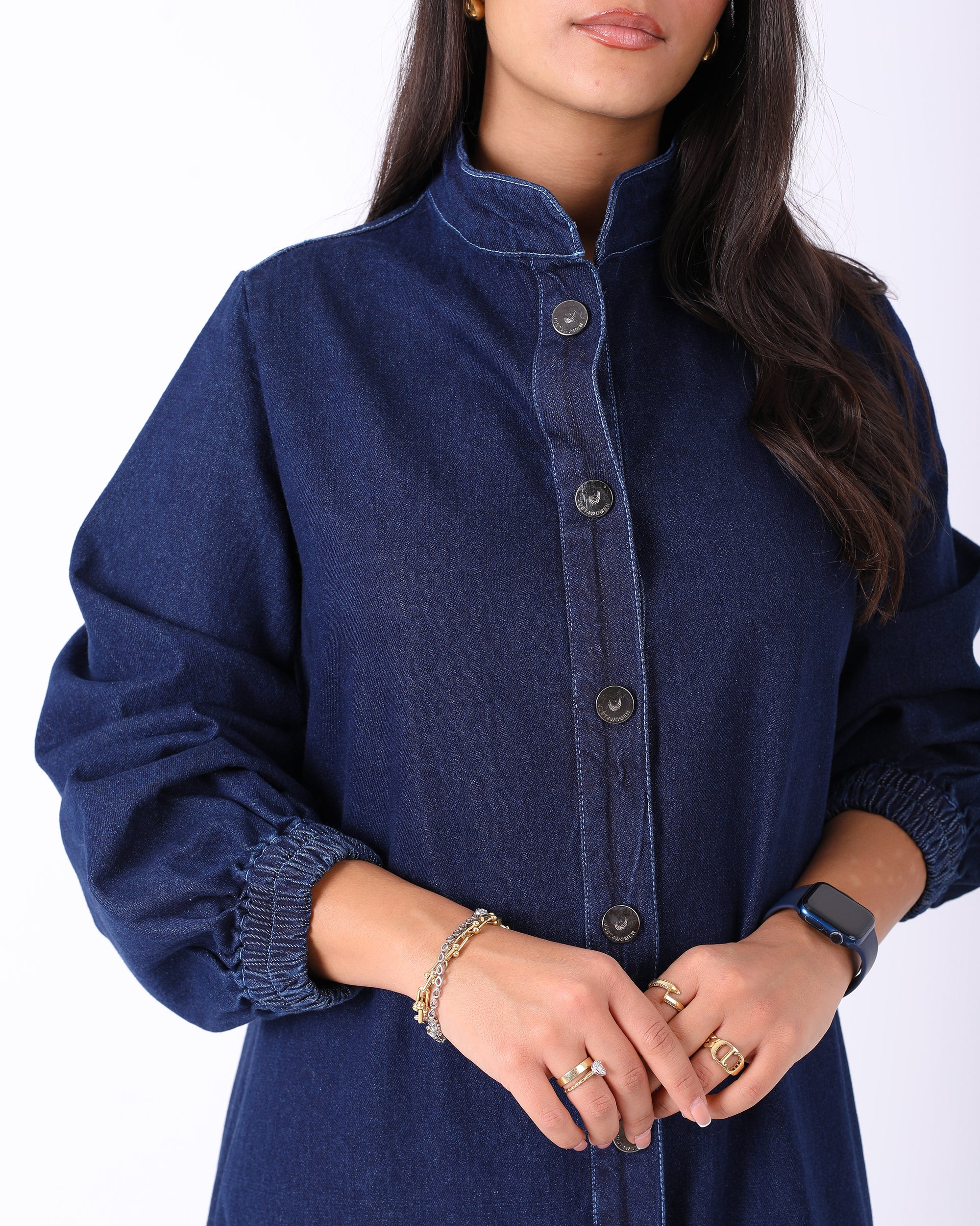 Buttons Denim Dress