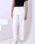 Wide Leg Gabardine Pants