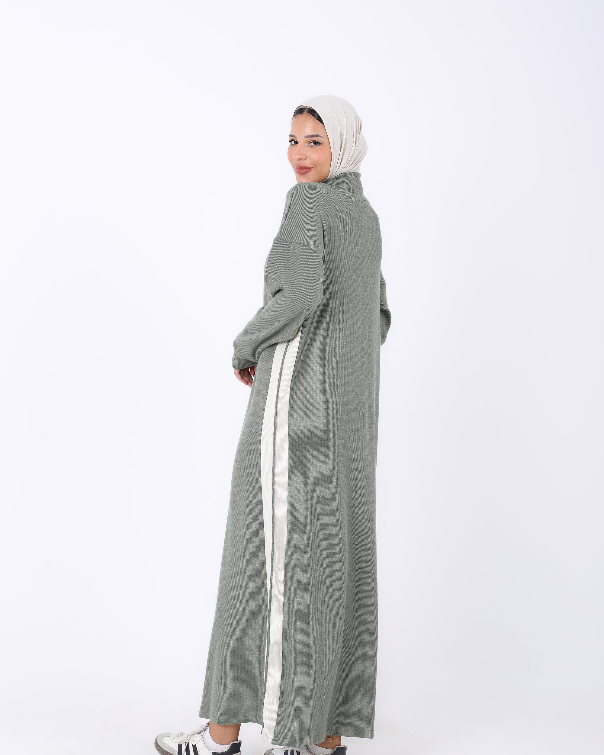 High Neck Knit Dress