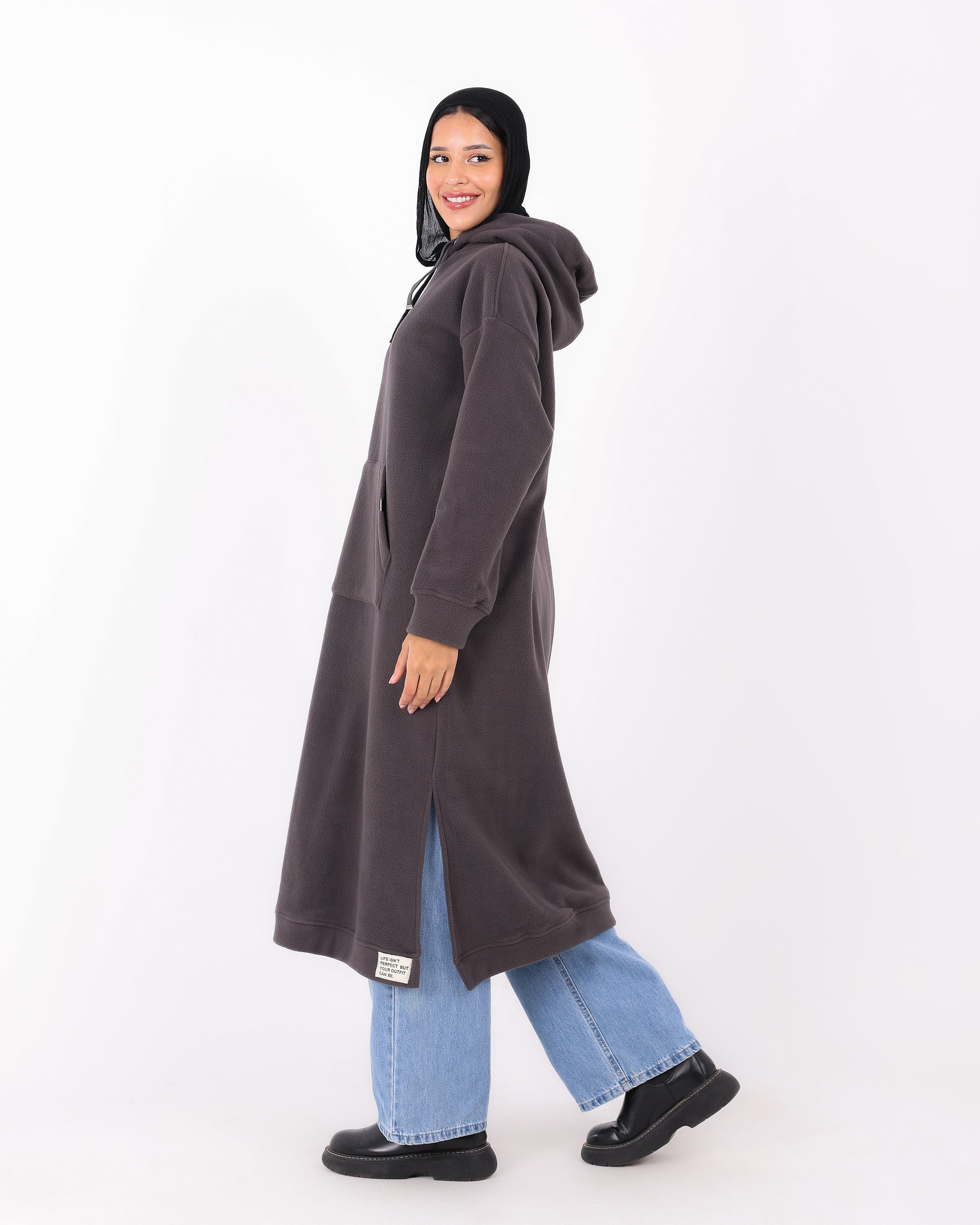 Long Hoodie with Pocket