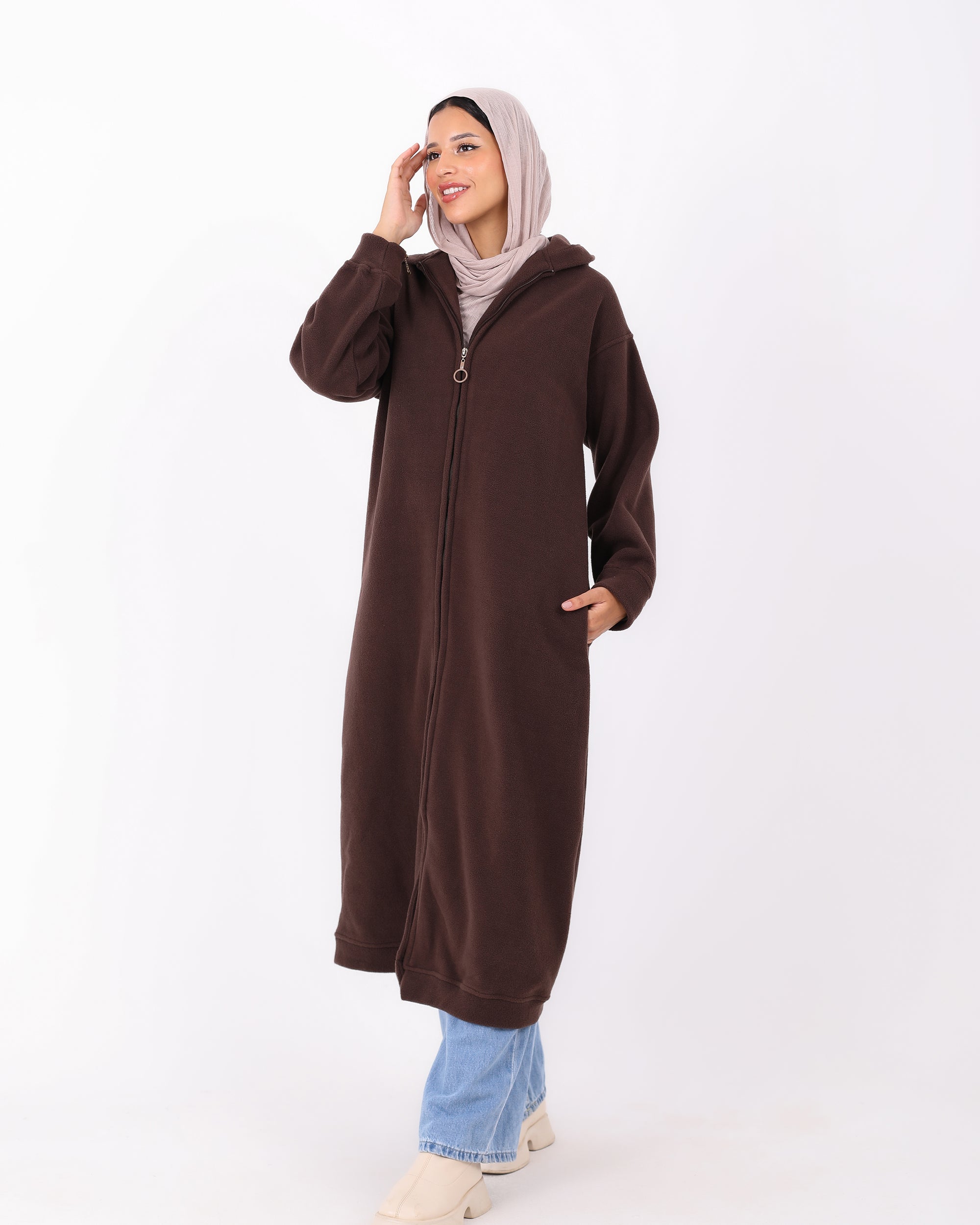 Long Hoodie with Zipper