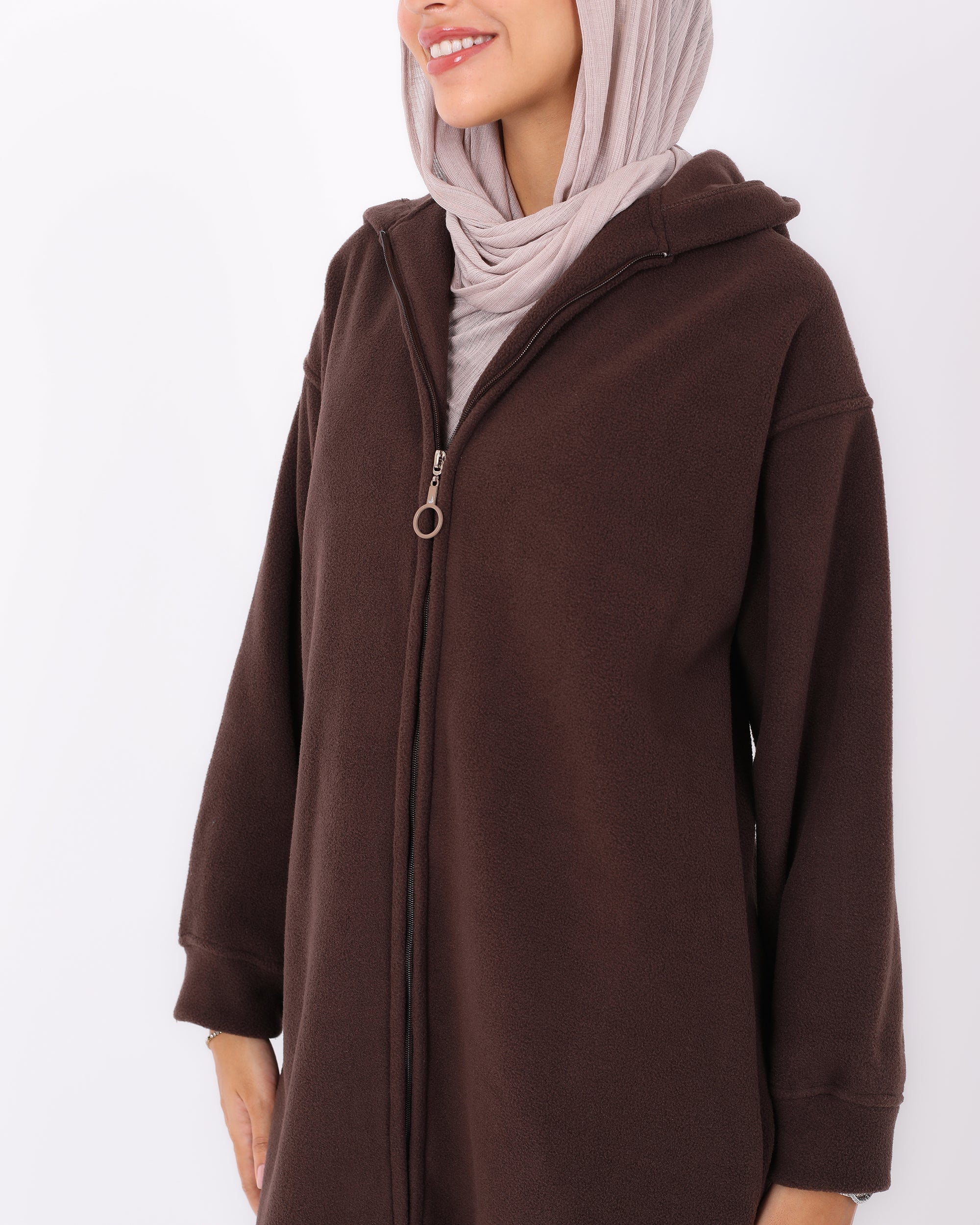 Long Hoodie with Zipper