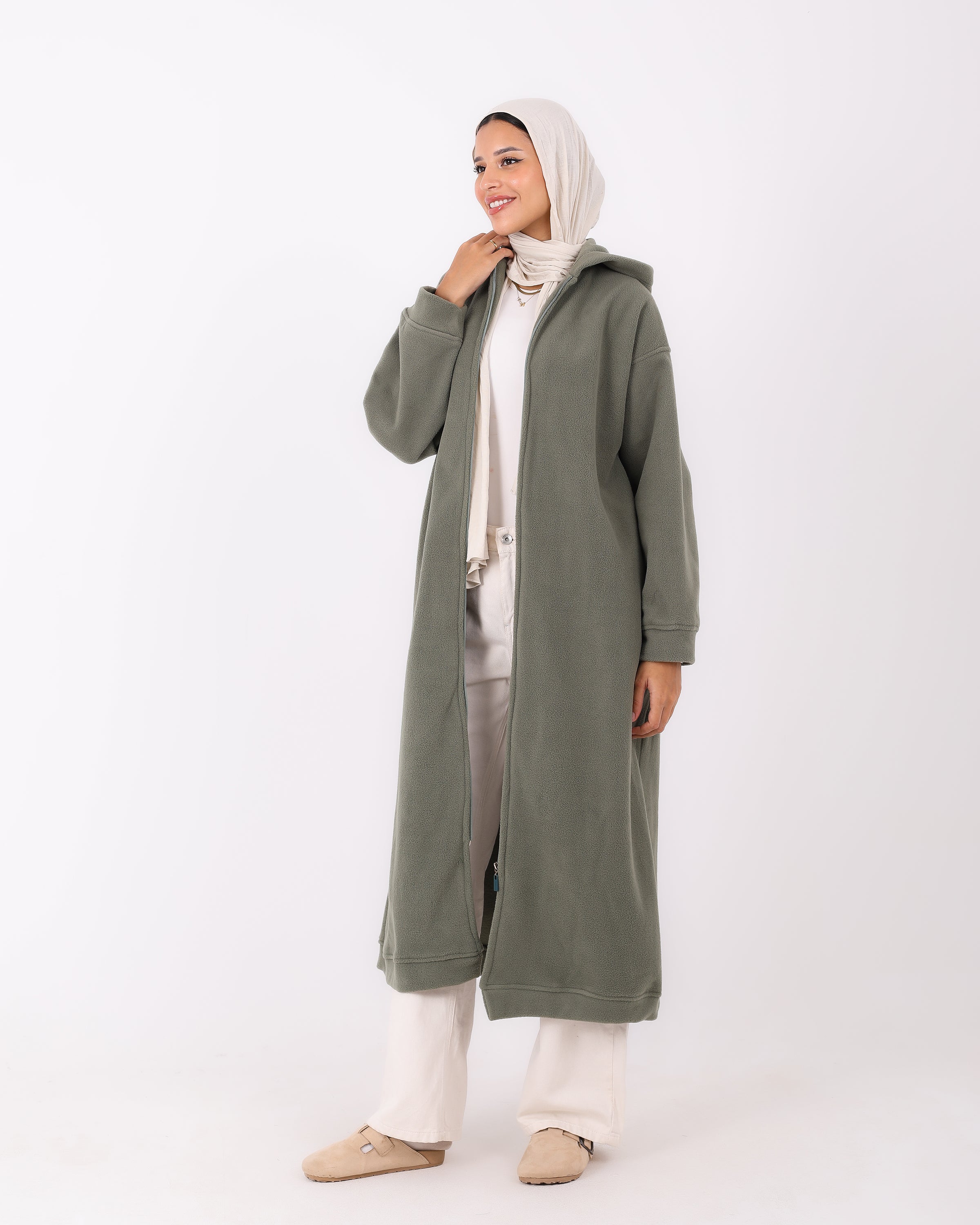 Long Hoodie with Zipper – Just 4 Women (JW)