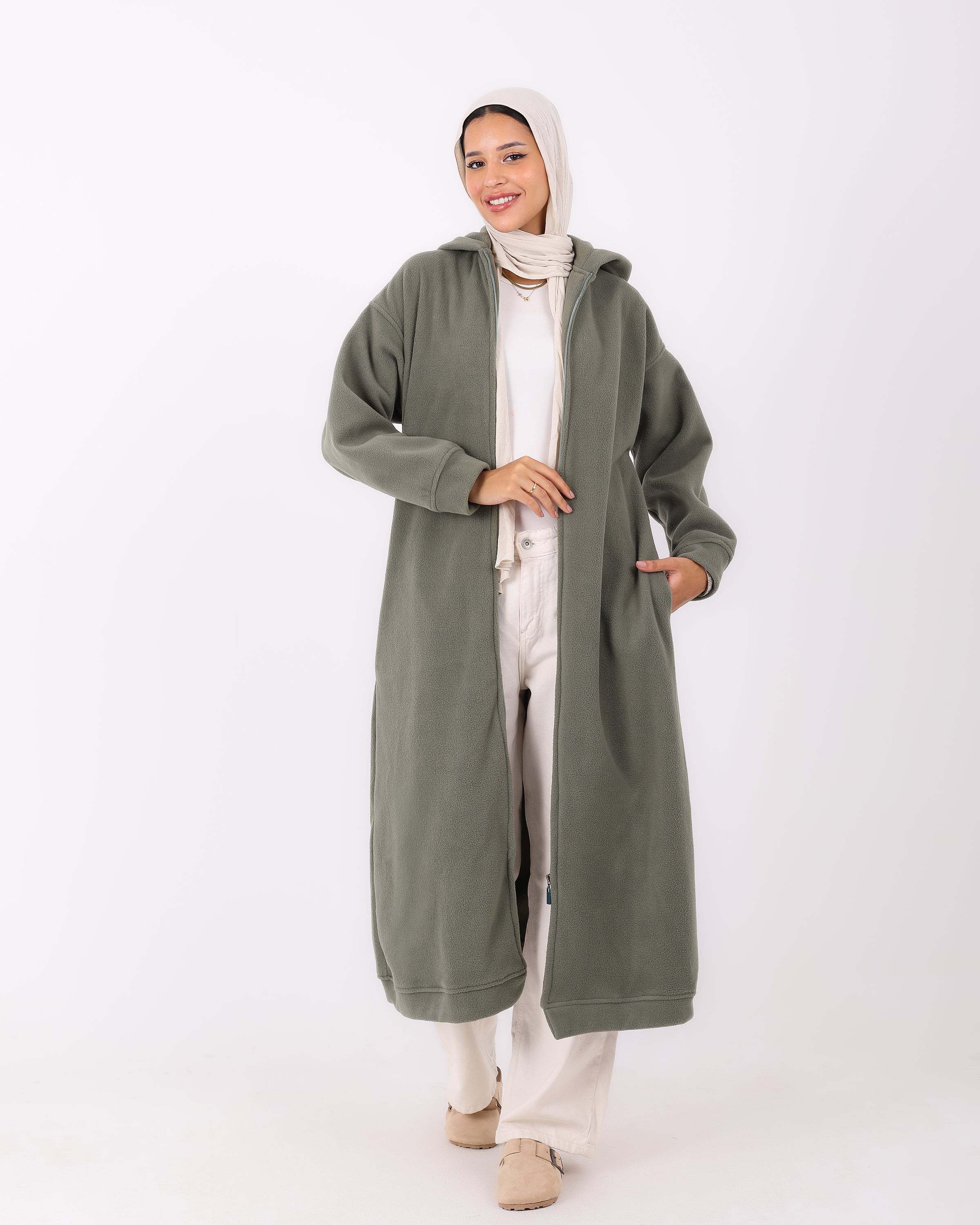 Long Hoodie with Zipper – Just 4 Women (JW)