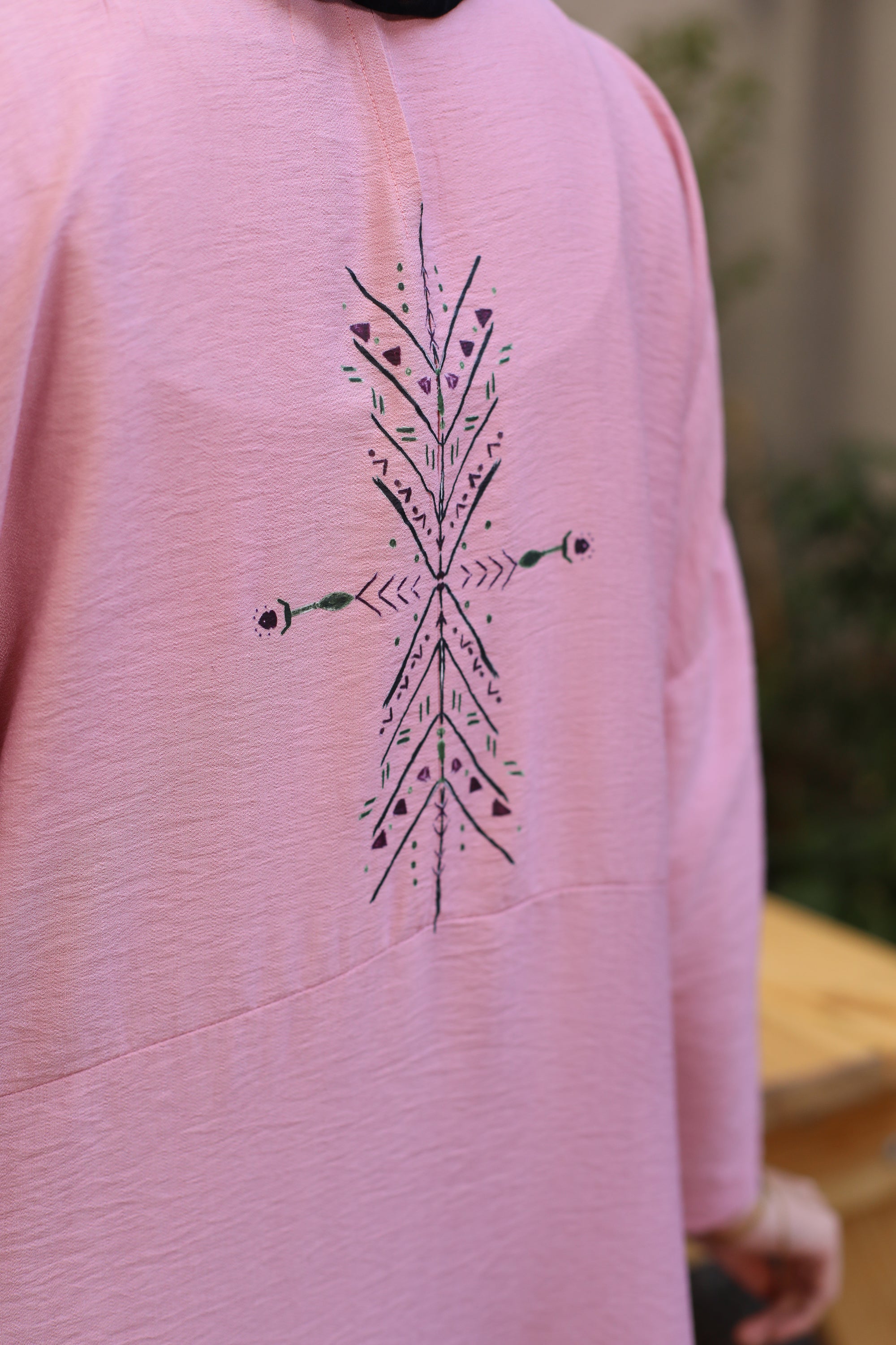 Linen Blend Dress 3808