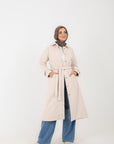 Belted Long Trench Coat