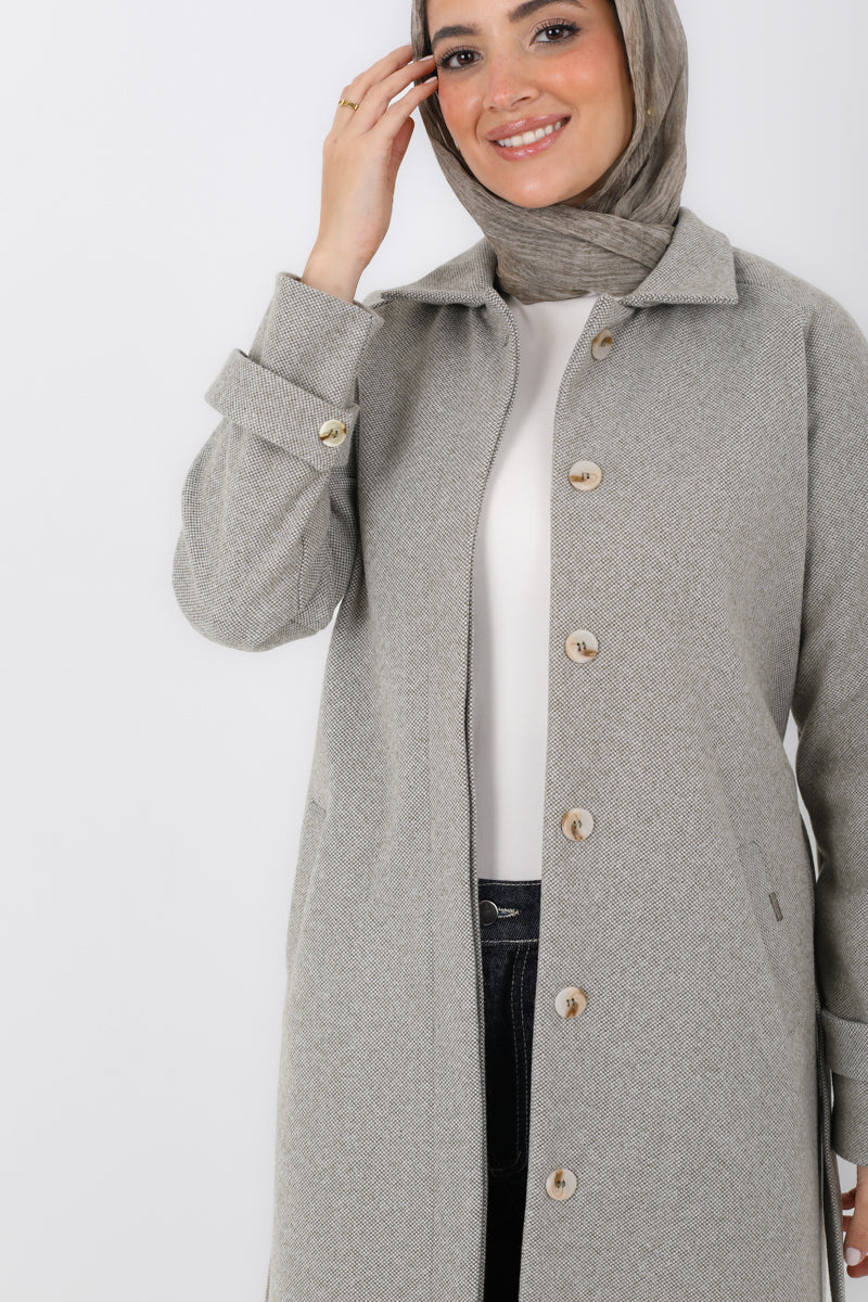 Belted Long Trench Coat