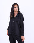 Basic Stain Set Pajama with Buttons