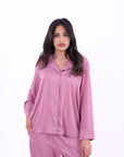 Basic Stain Set Pajama with Buttons
