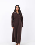 Abaya with Side Elastic Belt