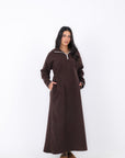 Abaya with Side Elastic Belt