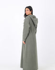 Abaya with Side Elastic Belt