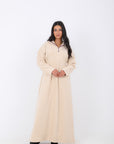 Abaya with Side Elastic Belt