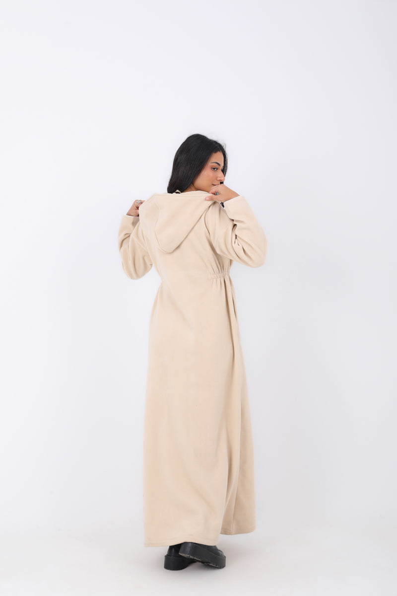 Abaya with Side Elastic Belt