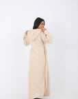 Abaya with Side Elastic Belt