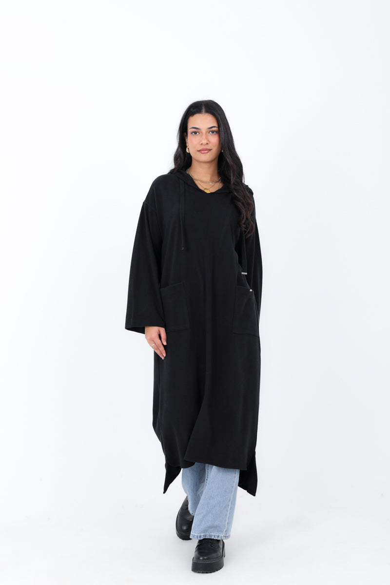 Long Hoodie with Two Pockets