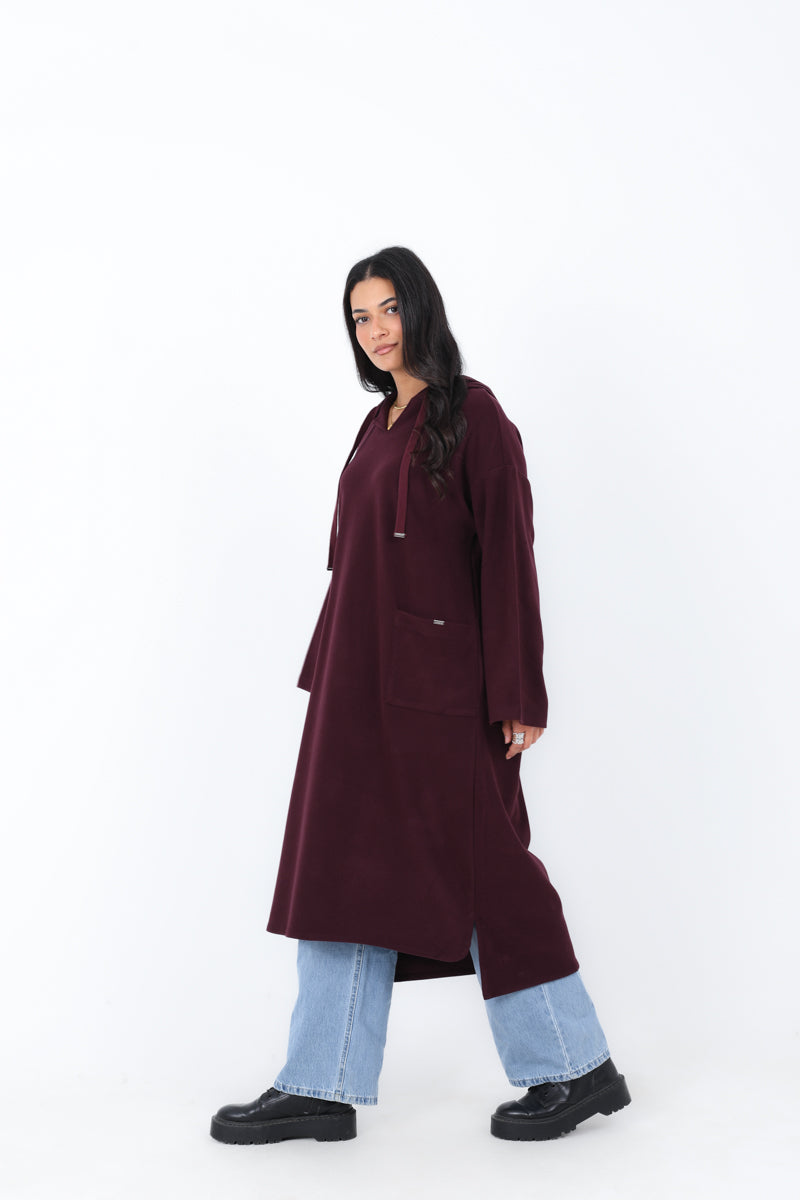 Long Hoodie with Two Pockets