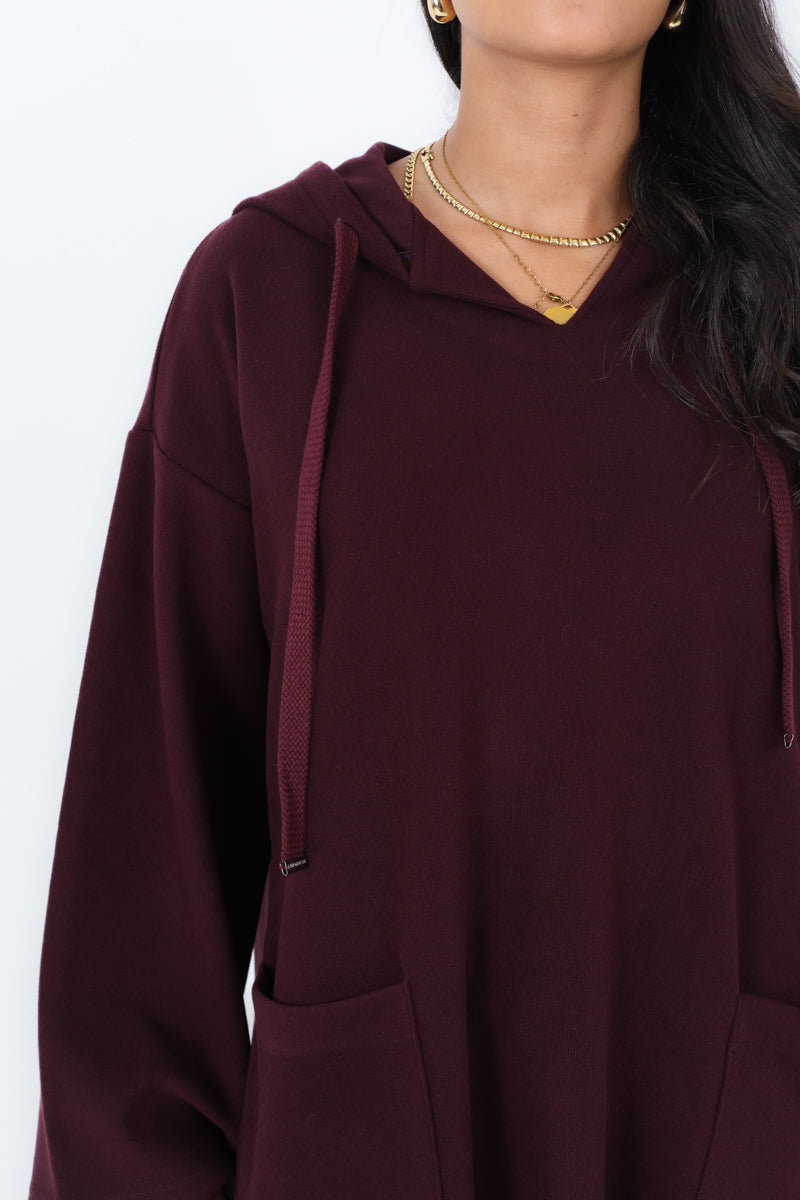 Long Hoodie with Two Pockets