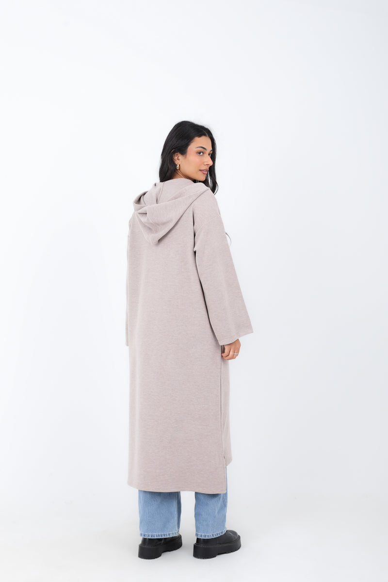 Long Hoodie with Two Pockets