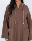 Long Hoodie with Two Pockets