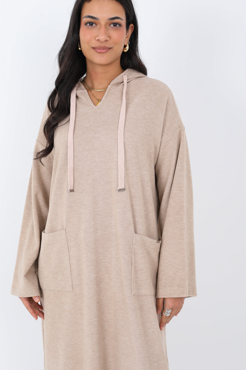 Long Hoodie with Two Pockets