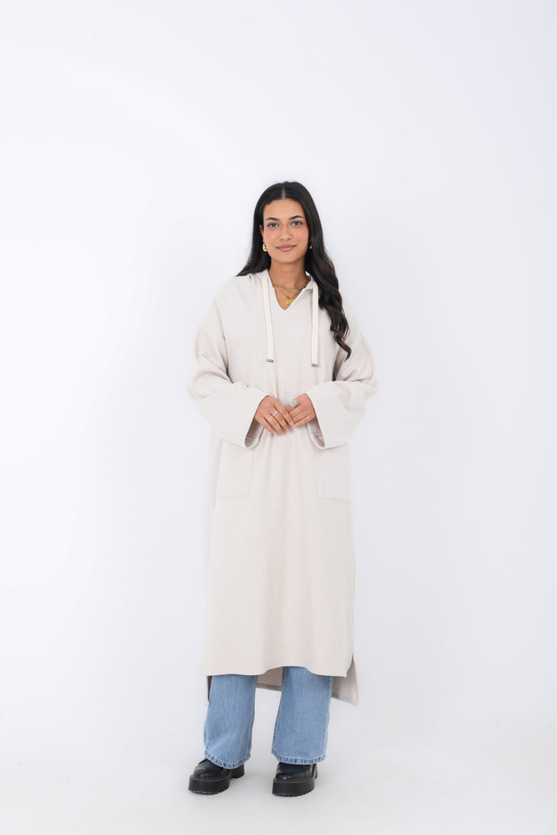 Long Hoodie with Two Pockets