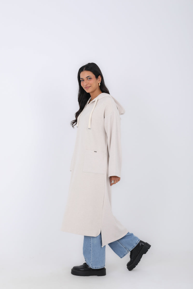 Long Hoodie with Two Pockets