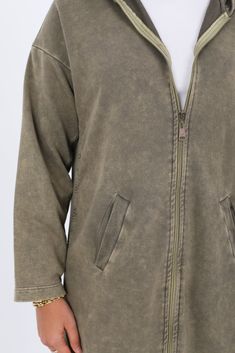 Long Zipper Hoodie
