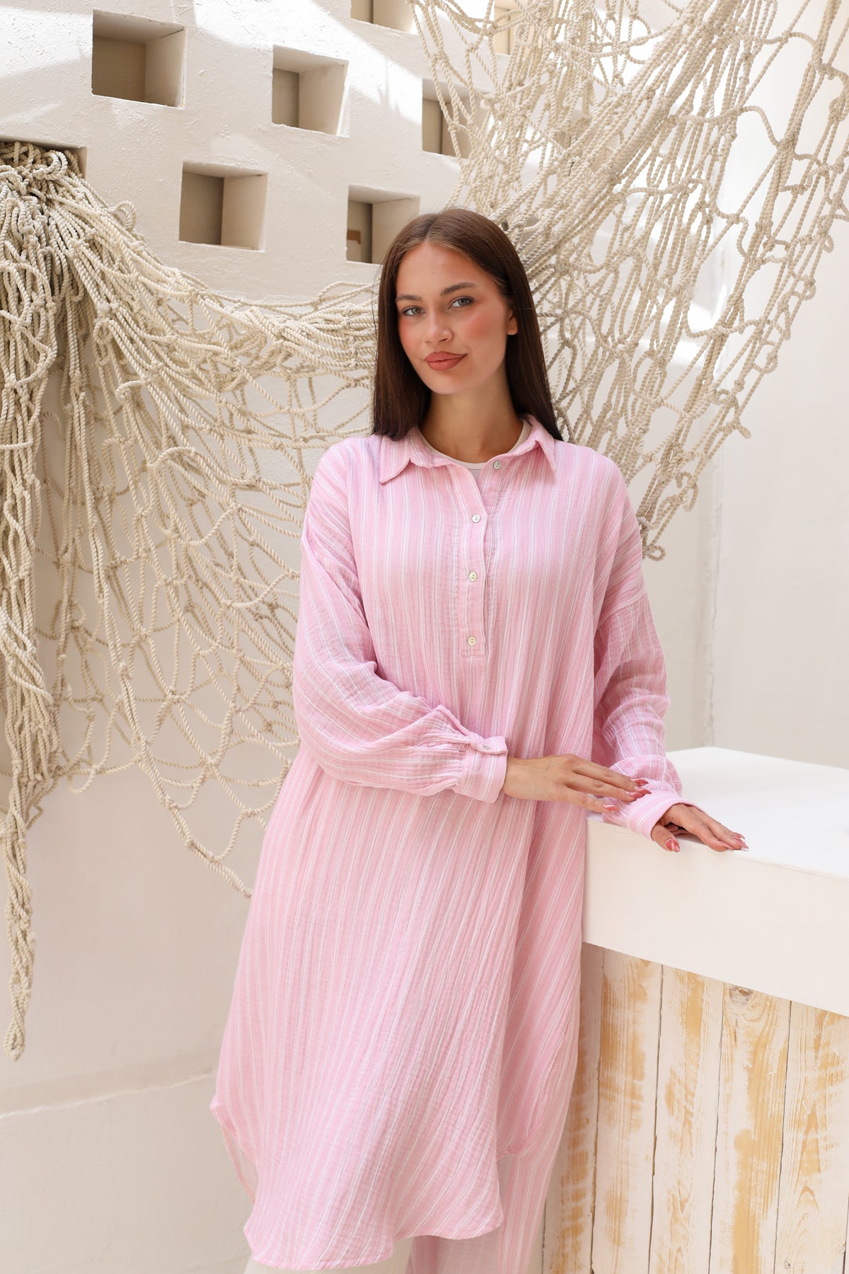 The Soft Stripe Maxi