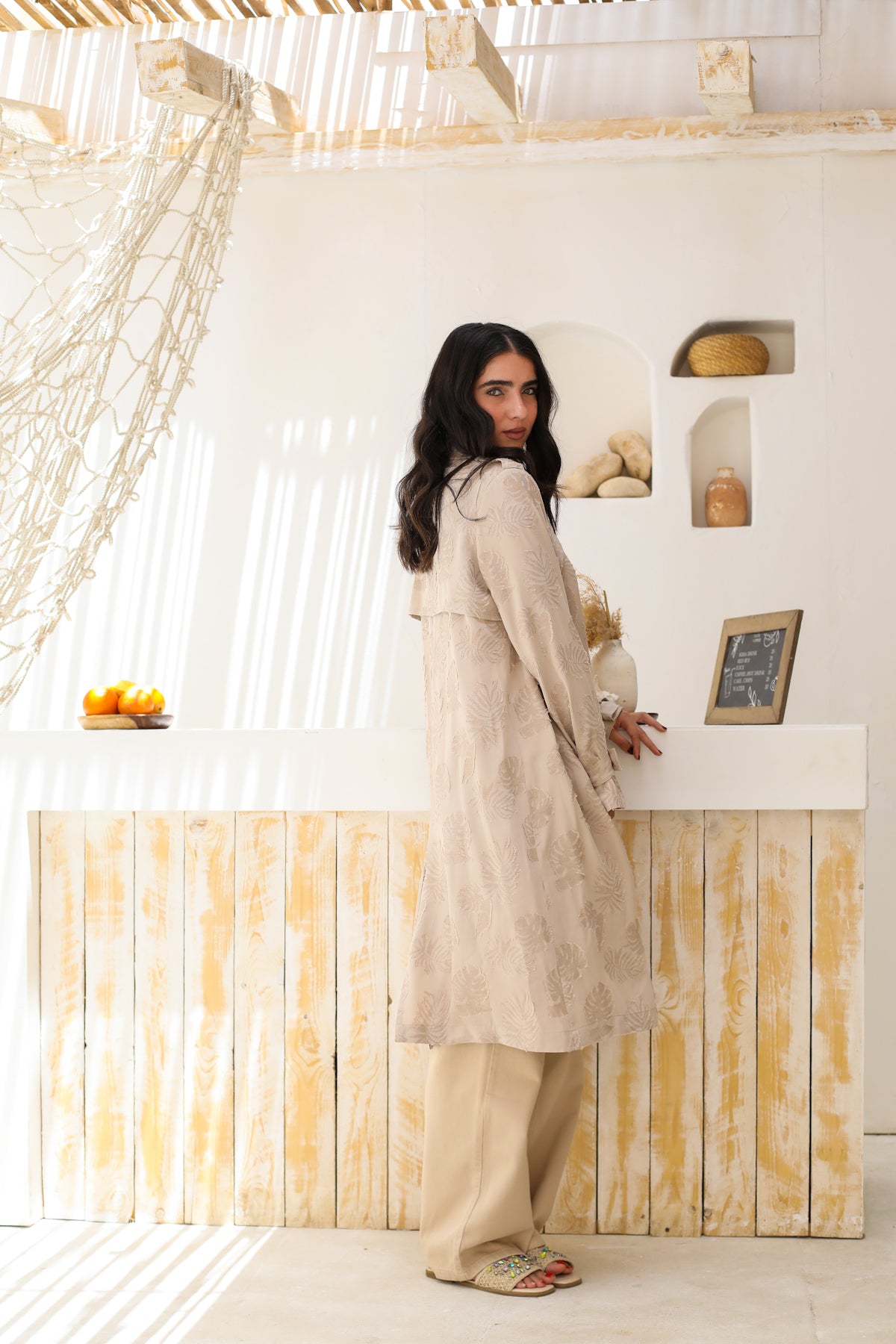Blush Bloom Trench