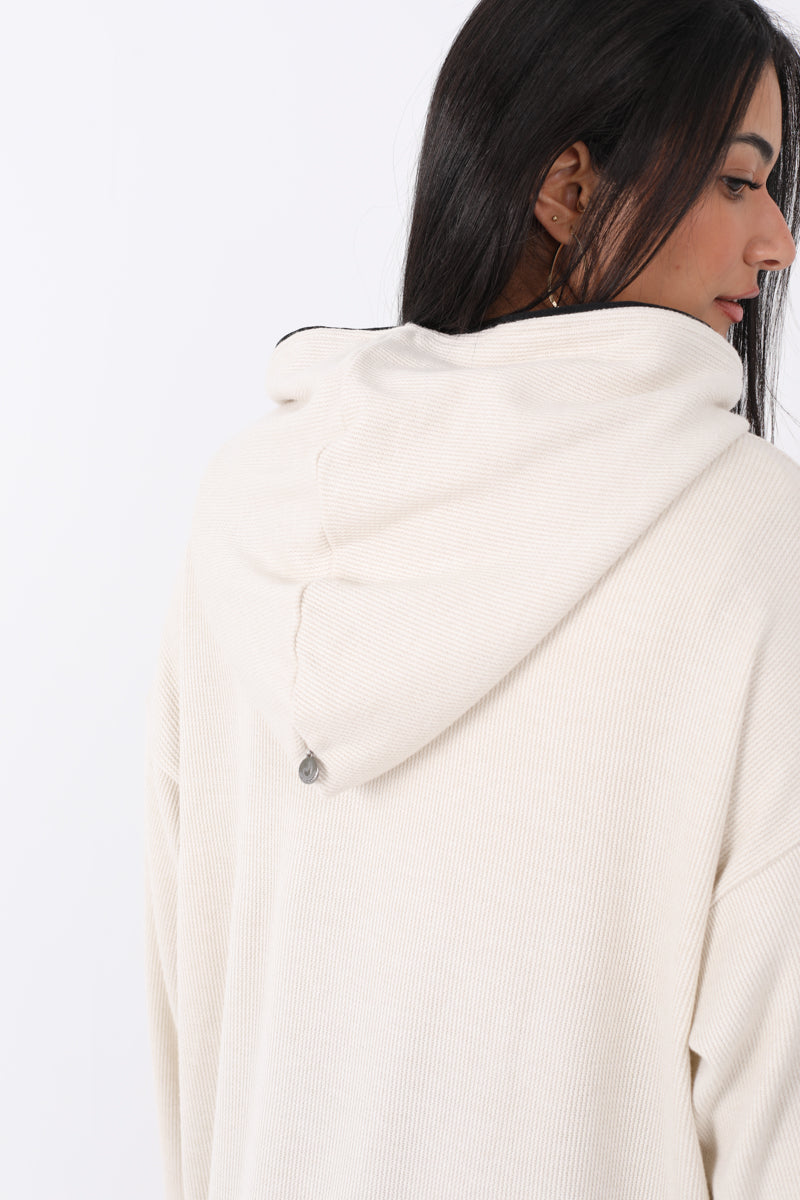 Long Hoodie with Two Pockets