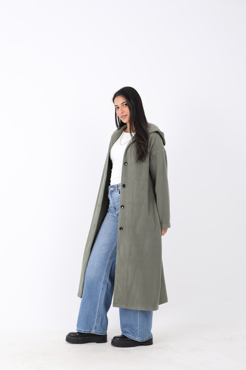 Modern Casual Hooded Coat