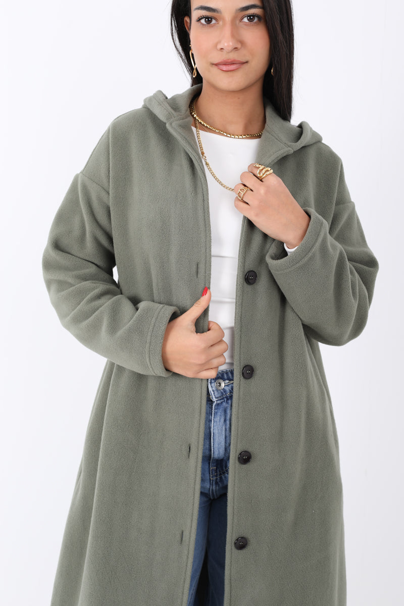 Modern Casual Hooded Coat