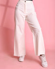 Wide Leg Gabardine Pants