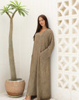 Dress With Two Pockets With Belt
