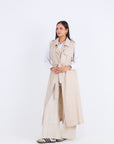 Sleeveless Linen Vest