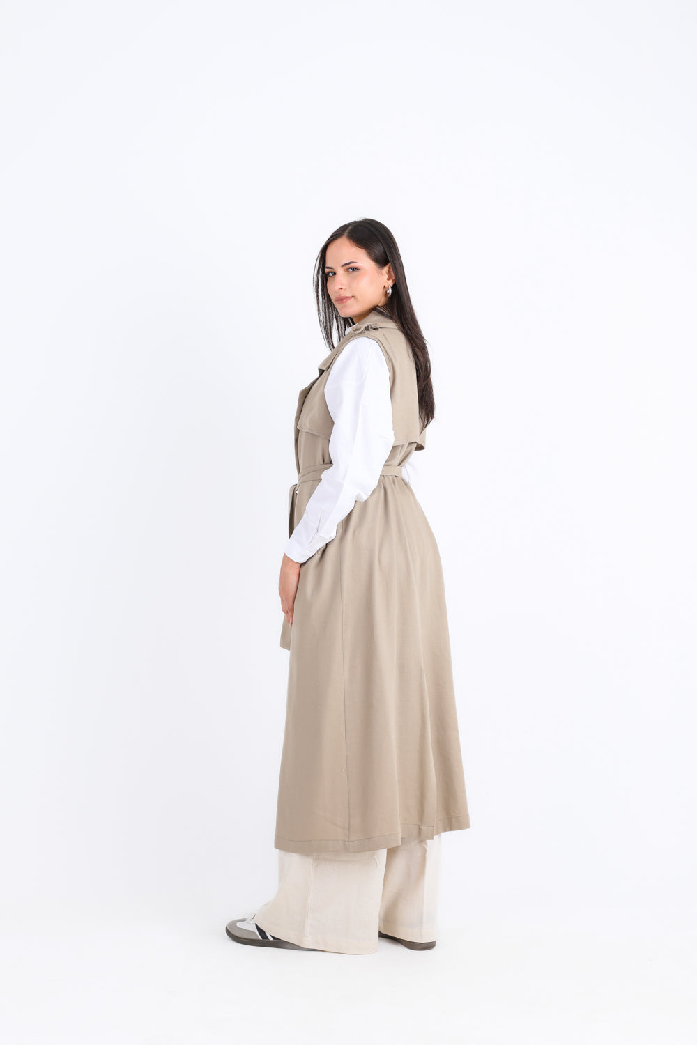 Sleeveless Linen Vest
