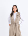 Sleeveless Linen Vest