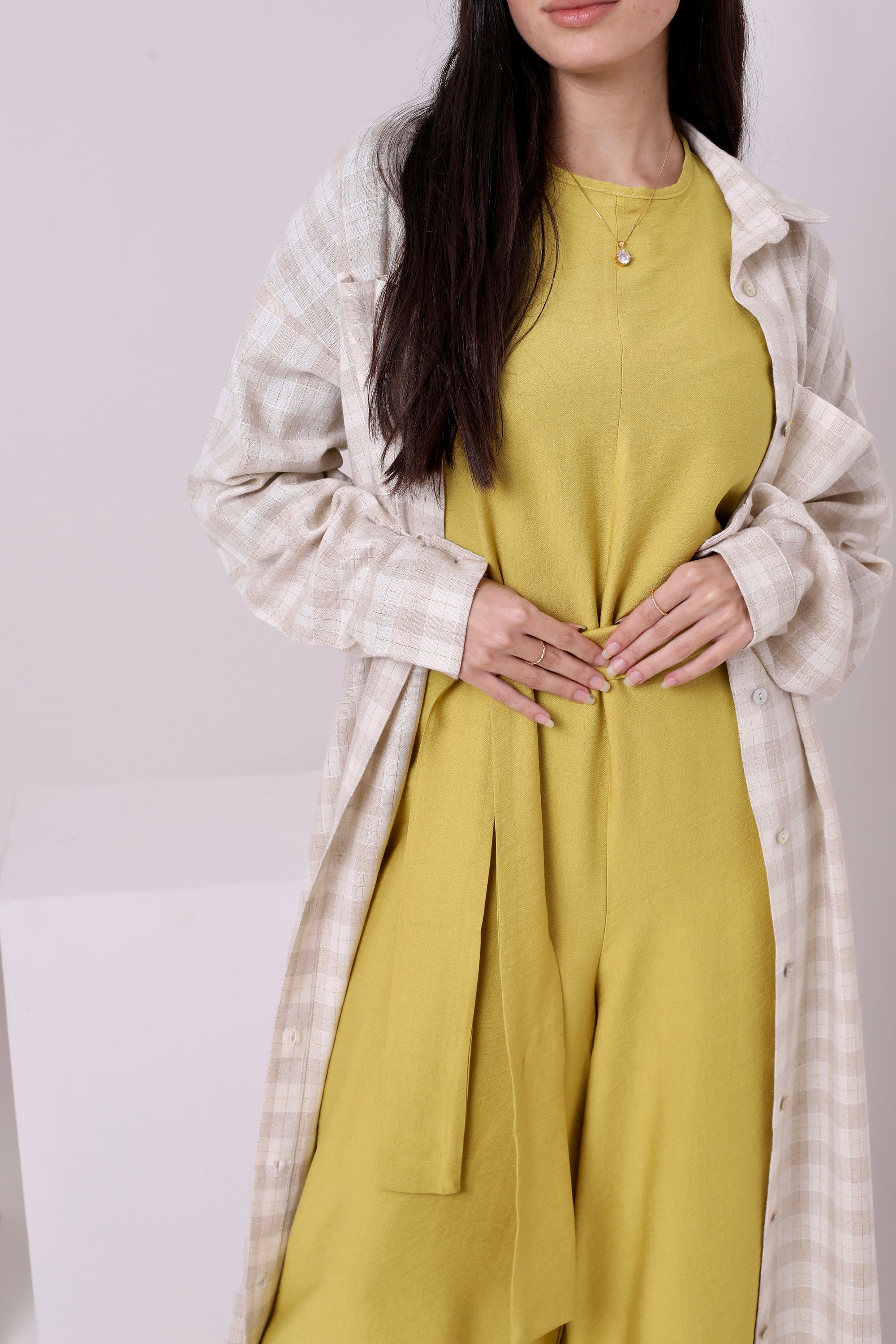 Linen Sleeveless Jumpsuit