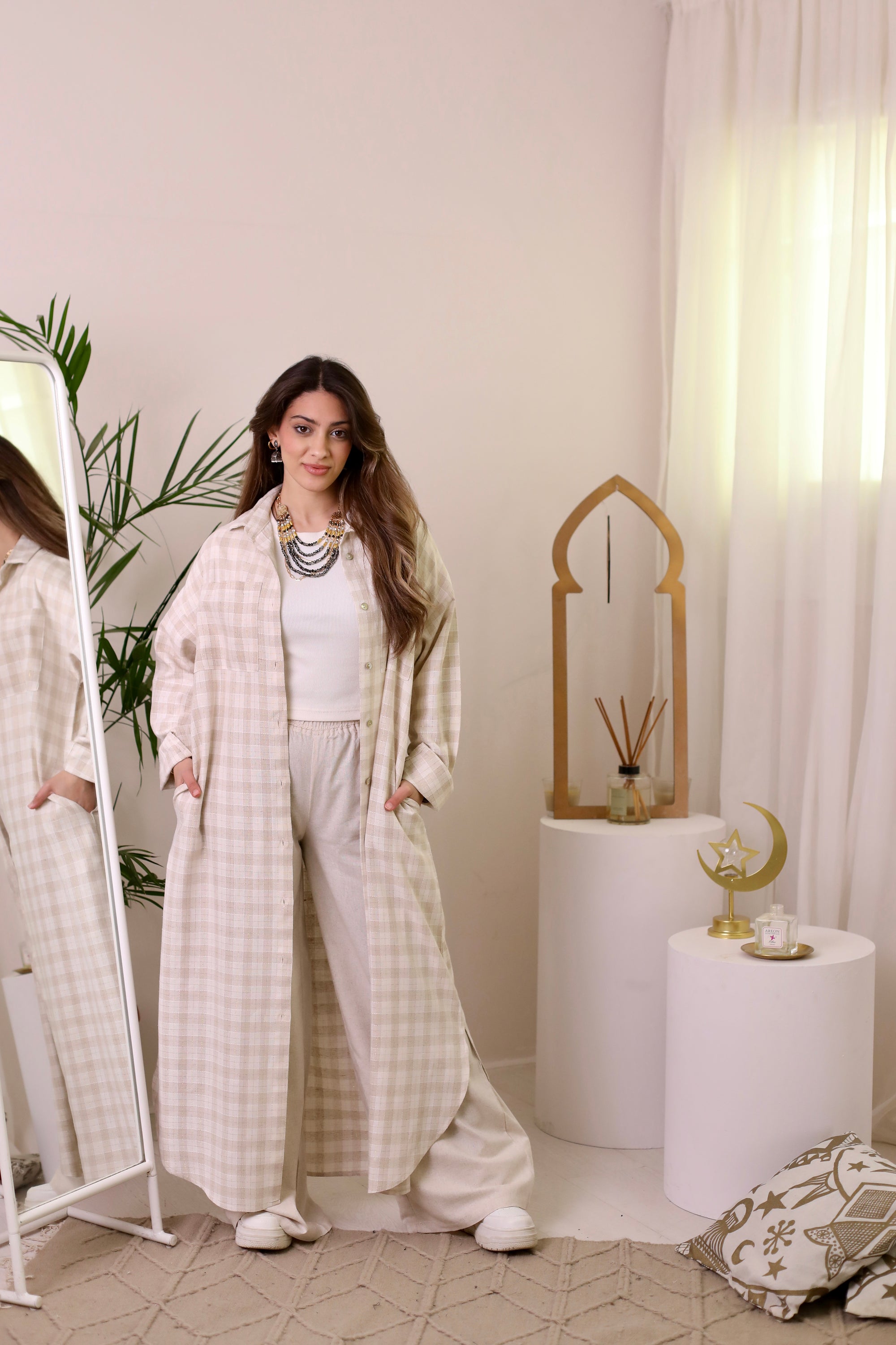 Linen Blend Dress Shirt