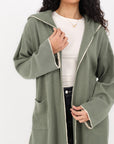 Soft Knit Long Hoodie Cardigan