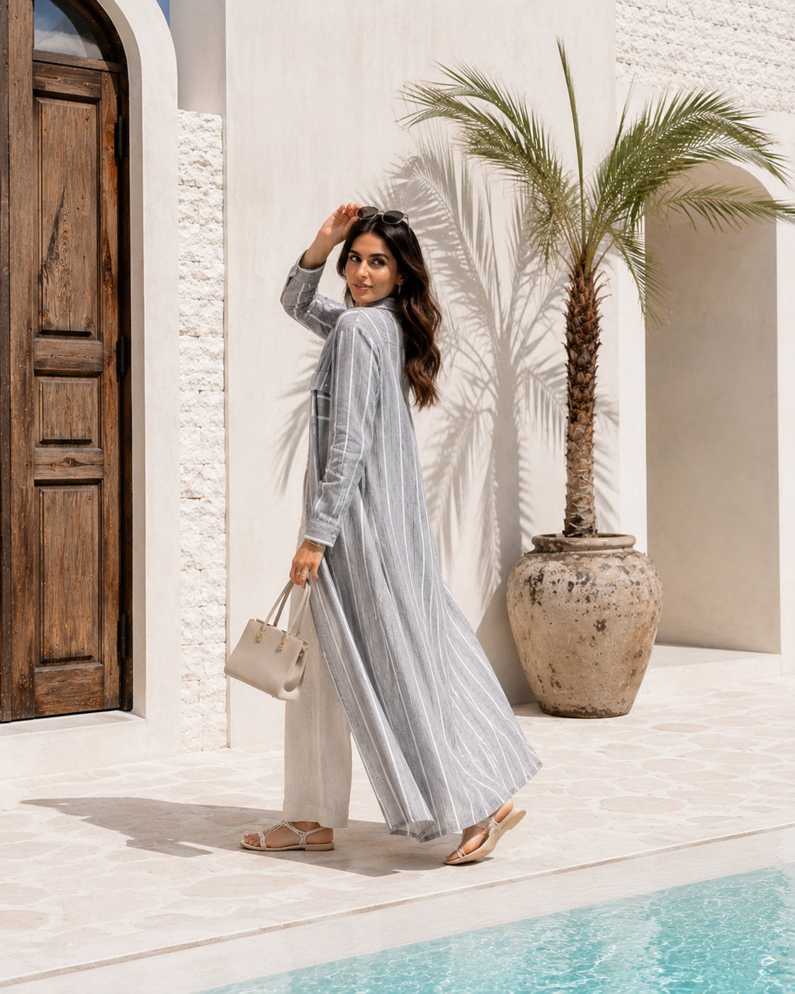 Tie-Waist Maxi Dress-5030