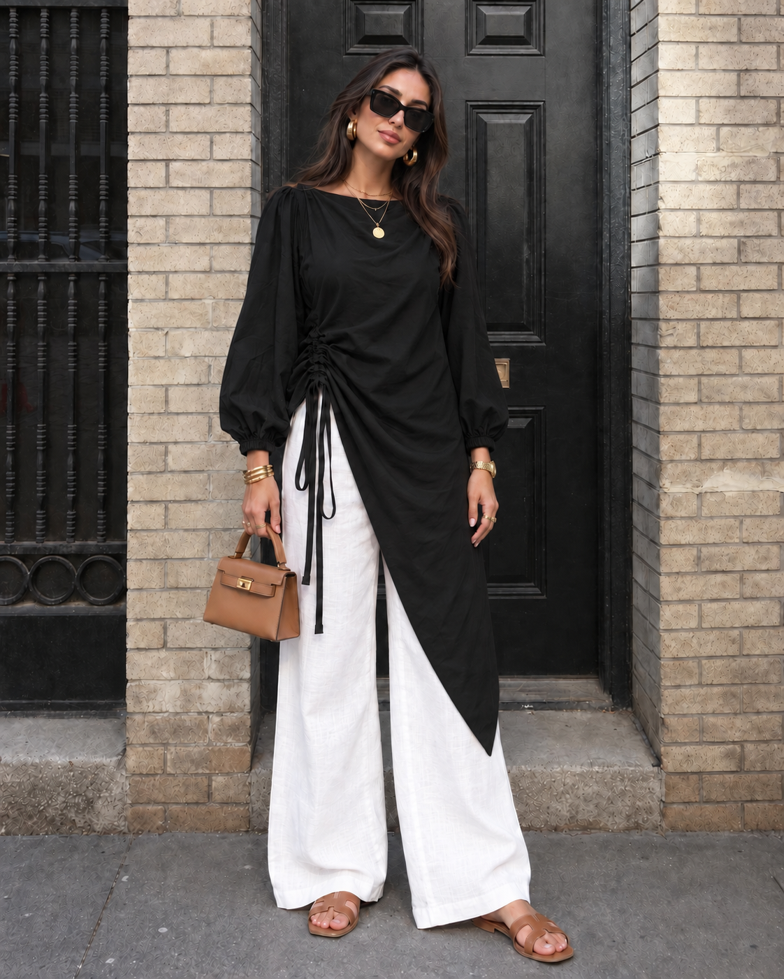 Side Ruched Blouse