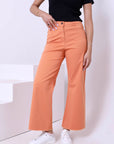 Wide Leg Gabardine Pants