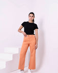 Wide Leg Gabardine Pants