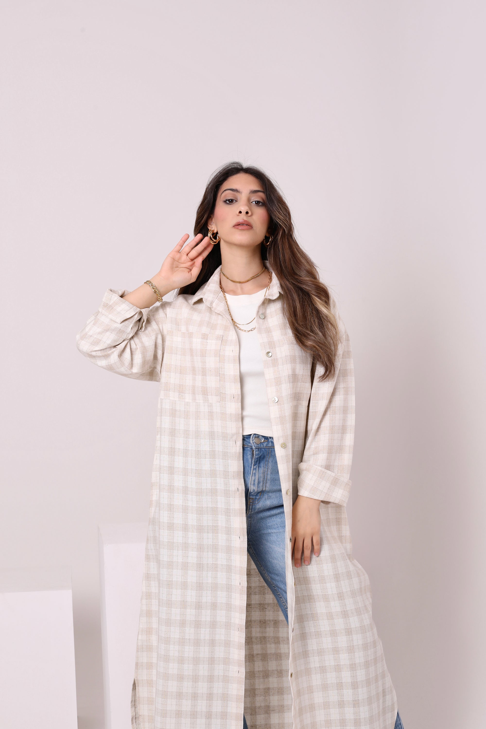 Linen Blend Dress Shirt