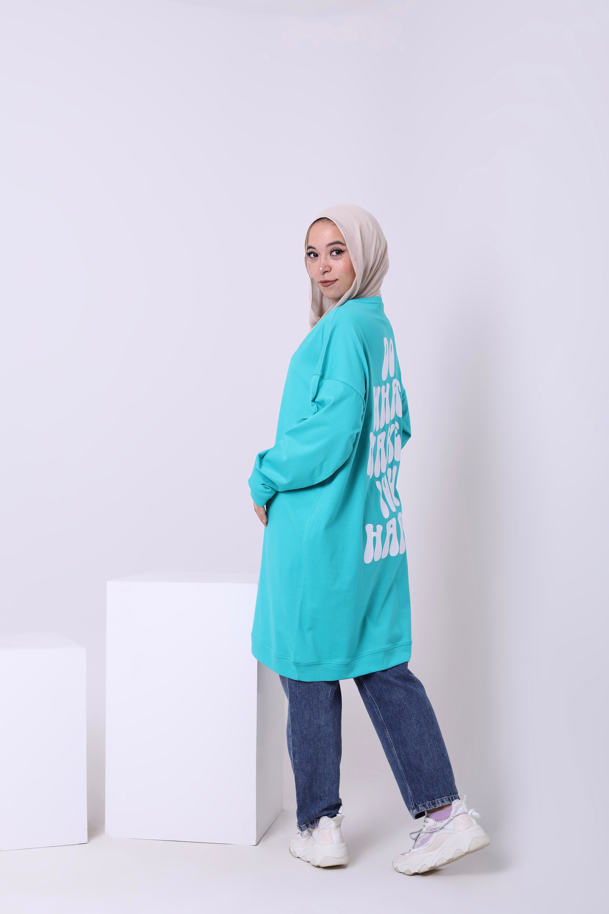 Cotton T-Shirt With Back Print