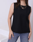 Linen Sleeveless Top