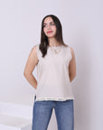 Linen Sleeveless Top