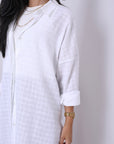 White Linen Dress Shirt